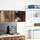 vidaXL Garažna stenska omarica Dimljen hrastov inženirski les | Shoptok.si