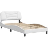  Okvir za krevet bez madraca Hvar bijeli 100x200 cm od umjetne kože | shoptok.hr