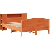 vidaXL Krevet s regalom za knjige bez madraca 140x200 cm od borovine | shoptok.hr