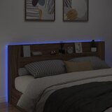 Ormarić za uzglavlje LED boja smeđeg hrasta 220x16,5x103,5 cm | Eponuda.ba