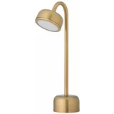 Bloomingville LED stolna lampa s mogućnosti zatamnjivanja u zlatnoj boji s metalnim sjenilom (visina 35,5 cm) Niko –