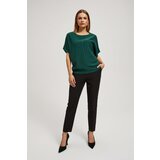 Marisse Emerald Oversized Sweater With Metallic Thread | Shoptok.si