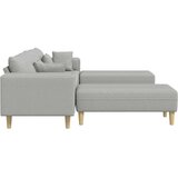  Kavč z blazino 3 pcs Oblačno siva blago, (5000138102) | Shoptok.si