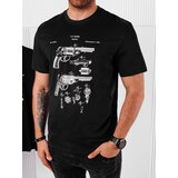 DStreet Koszulka męska z nadrukiem czarna | shoptok.hr