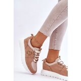 VINCEZA Women's Platform Sports Shoes Beige Aisha | ePonuda.com