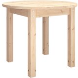 The Living Store Klubska mizica Ø 55x45 cm trdna borovina - Klubska Mizica, (21421238) | Shoptok.si