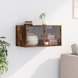  Zidni ormarić sa staklenim vratima boja hrasta 68,5x37x35 cm | shoptok.hr