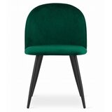  Set 2 BELLO stolice od zelenog baršuna s crnim nogama | shoptok.hr
