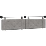  Držeće uzglavlje Zidne Svijetlo siva 210 x 55 x 5 cm Baršun - Svjetlosiva 200 cm bez LED | shoptok.hr