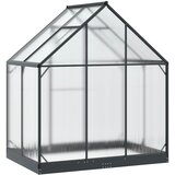  Vrtni staklenik s vratima Antracit 183,5 x 123 x 207 cm | shoptok.hr