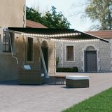vidaXL Ročno zložljiva tenda z LED lučkami 600x300 cm antracitna Cene