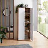 XORA omara za čevlje bela, hrast artisan | Shoptok.si