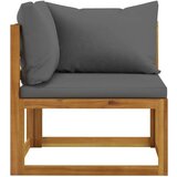  3057602 5 Piece Garden Lounge Set with Cushion Solid Acacia Wood (311854+311856) | shoptok.hr
