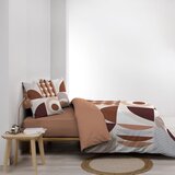 Douceur d intérieur Bombažna posteljnina za zakonsko posteljo/podaljšana v barvi terakote 240x220 cm Gemma – | Shoptok.si