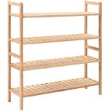  Stalak za cipele od masivnog orahovog drva 69 x 26 x 81 cm | shoptok.hr