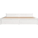  Okvir za krevet od masivnog drva bijeli 180 x 200 cm veliki | shoptok.hr