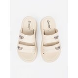 SEASTAR Light beige women's platform flip-flops | Shoptok.si