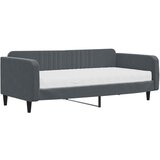  Dnevni krevet s madracem tamnosivi 100 x 200 cm baršunasti | shoptok.hr