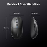 Ugreen brezžična miška 5000 DPI 2.4G+BT - črna, (21161990) | Shoptok.si