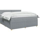  Boxspring krevet s madracem Svjetlosiva 160 x 200 cm Tkanina - Svjetlosiva 160 x 200 cm Dizajn linija | shoptok.hr