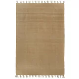 Westwing Collection svijetlosmeđi ručno tkani pamučni tepih Agneta, 120 x 180 cm