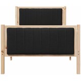  Okvir kreveta Smeđa i crna 90 x 190 cm Masivna borovina | shoptok.hr