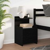 vidaXL Noćni ormarić s 2 ladice crne boje 40x36,5x62 cm | shoptok.hr