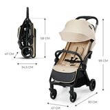 Kinderkraft autofold kolica za bebe Apino Dune Beige | Eponuda.com