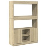 Maison Chic Visoka omara - Komoda - Predalnik sonoma hrast 92x33x140 cm inženirski les, (21719022) Cene