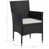  Set namještaja 5 pcs Crna | shoptok.hr