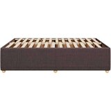  Okvir za krevet bez madraca tamnosmeđi 140 x 190 cm od tkanine | shoptok.hr