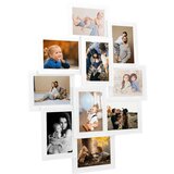 vidaXL Okvir za 10 fotografija (13 x 18 cm) bijeli MDF Cijene
