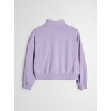 Sinsay Pamučna half-zip dukserica s vezenim natpisom | shoptok.hr