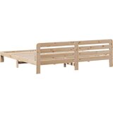  Okvir kreveta bez madraca 200 x 200 cm od masivne borovine | shoptok.hr
