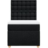 Box spring krevet s madracem crni 80 x 200 cm od tkanine | shoptok.hr