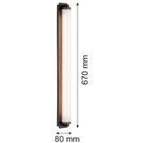 Argon 8623 - LED zidno svetlo HAMPTON LED/34W/230V 3000K crna | Eponuda.com
