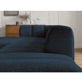 Bobochic Paris Tamno plava kutna garnitura od bouclé tkanine (s lijevim kutom/s ležaljkom) Annecy – | shoptok.hr