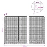  Gabion s žicom debljine 3 5 mm i mrežom 5x5 cm 900x50x200 cm - 50 cm 200 cm 900 cm | shoptok.hr