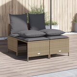  4-dijelni set vrtnih sofa s jastucima bež od poliratana | shoptok.hr