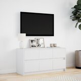  ormarić LED bijeli 100 x 34 x 50 cm od konstruiranog drva | shoptok.hr