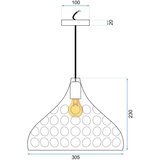 Toolight zrcalna stropna svjetiljka silver APP272-1CP | shoptok.hr