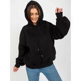 Fashion Hunters Basic black hoodie cene