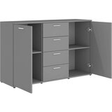  Komoda siva 120 x 35 5 x 75 cm od konstruiranog drva | shoptok.hr
