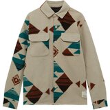 Pull&Bear Prehodna jakna temno bež / rjava / petrol / črna | Shoptok.si