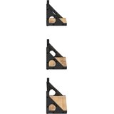  Polica na zidu Zidne s pohranom 3 pcs Dimni hrast | shoptok.hr