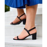 Resti Black sandals on a post, Usopi - Footwear | shoptok.hr