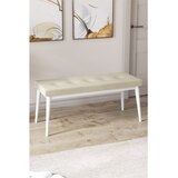Hanah home klupa Arwen Bench, 105 cm, krem / bela Cene