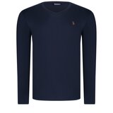 Dewberry QUADRUPLE SET T8587 V-NECK MEN'S SWEATSHIRT-ANTHRACITE-NAVY-WHITE-BURGUNDY | Shoptok.si