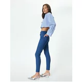 Koton High Waist Skinny Jeans Skinny Leg Pocket - Carmen Skinny Jeans
