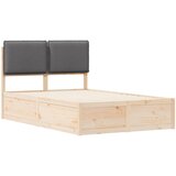  Krevetni okvir s tapiciranim uzglavljem Tamno siva 120 x 190 cm | shoptok.hr